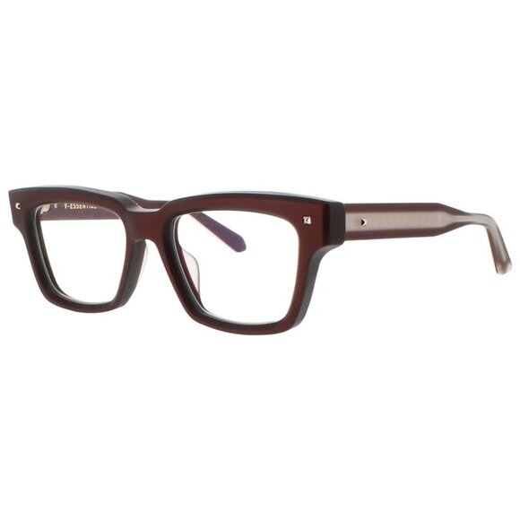 NEW VALENTINO EYEGLASSES ESSENTIAL-I  VLX-121C SQUARE UNISEX BURGUNDY EYEWEAR - Picture 1 of 3